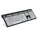 LargePrint White on Black - PC Nero Slimline Keyboard LargePrint White on Black - PC Nero Slimline Keyboard
